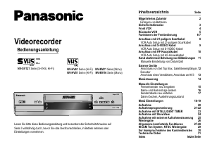 Bedienungsanleitung Panasonic NV-HV51Senies Videorecorder
