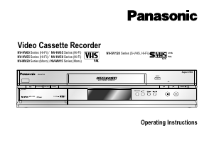 Manual Panasonic NV-HV55 Video recorder