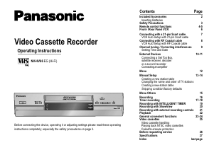 Manual Panasonic NV-HV66EG Video recorder