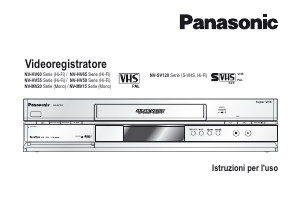 Manuale Panasonic NV-SV120EG Videoregistratore