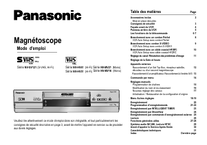 Mode d’emploi Panasonic NV-SV121Senies Magnétoscope