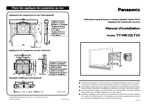 Mode d’emploi Panasonic TY-WK22LT1U Support mural