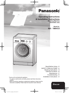 Manual Panasonic NA-106VC5 Washing Machine