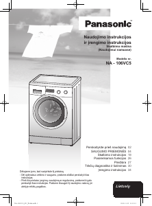 Vadovas Panasonic NA-106VC5 Skalbimo mašina