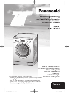 Bedienungsanleitung Panasonic NA-107VC5WGN Waschmaschine