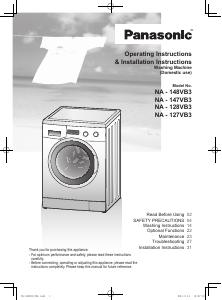 Manual Panasonic NA-127VB3 Washing Machine