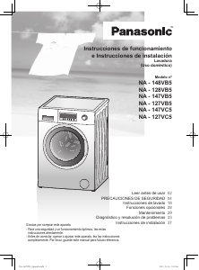 Manual de uso Panasonic NA-127VB5WES Lavadora