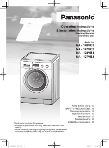 Manual Panasonic NA-128VB3 Washing Machine