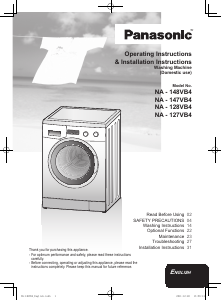 Handleiding Panasonic NA-128VB4 Wasmachine