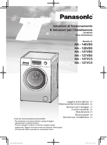 Manuale Panasonic NA-128VB5 Lavatrice