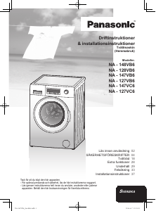 Bruksanvisning Panasonic NA-128VB6WNR Tvättmaskin