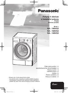 Manuál Panasonic NA-140VG3 Pračka