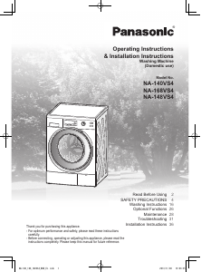 Handleiding Panasonic NA-140VS4 Wasmachine