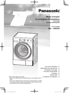 Mode d’emploi Panasonic NA-140VZ4 Lave-linge