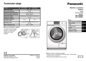 Manuál Panasonic NA-140XR1 Pračka