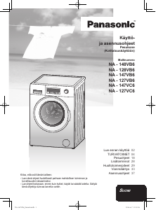 Käyttöohje Panasonic NA-148VB6WNR Pesukone