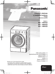 Manuál Panasonic NA-148VG3 Pračka