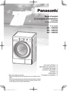 Mode d’emploi Panasonic NA-148VX3 Lave-linge