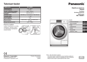 Käyttöohje Panasonic NA-148XR1 Pesukone