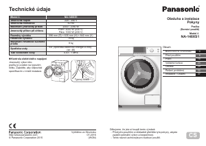 Manuál Panasonic NA-148XS1 Pračka