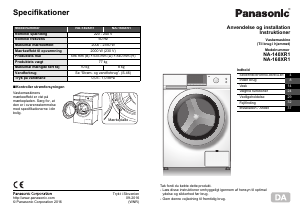 Brugsanvisning Panasonic NA-168XR1 Vaskemaskine