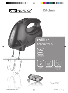 Manual OBH Nordica 6761 Chilli Hand Mixer