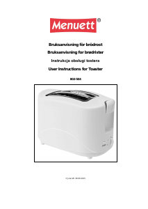 Manual Menuett 802-504 Toaster