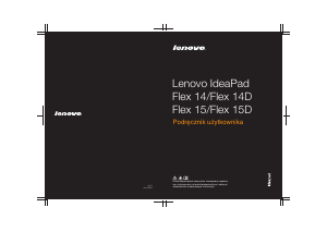 Instrukcja Lenovo IdeaPad Flex 14 Komputer przenośny