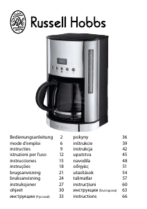 Bruksanvisning Russell Hobbs 18118-56 Deluxe Kaffemaskin