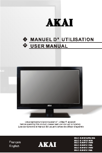 Manual Akai DLC-E1951SW LED Television