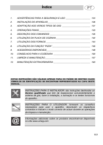 Manual Smeg CS122-6 Fogão