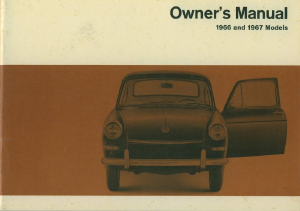 Handleiding Volkswagen Squareback Sedan (1966)