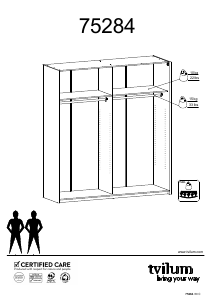 Bedienungsanleitung Tvilum 75284 Kleiderschrank