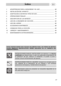 Manual de uso Smeg CS19B-6 Cocina