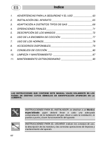 Manual de uso Smeg CS20FB Cocina