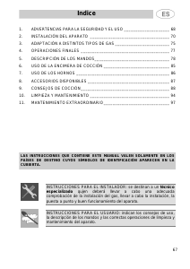 Manual de uso Smeg CS71NL Cocina