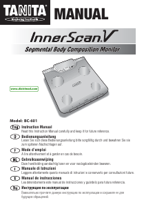 Mode d’emploi Tanita BC-601 InnerScan V Pèse-personne