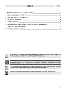 Manual de uso Smeg SCB66MFB Cocina