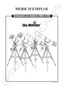 Mode d’emploi Sky-Watcher EQ5 Télescope