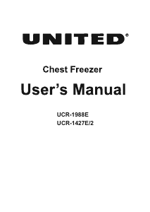 Manual United UCR-1988E Freezer