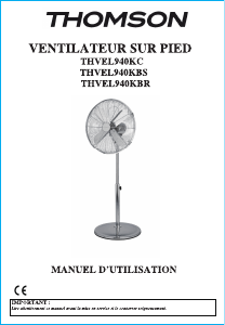Manual Thomson THVEL940KBR Fan