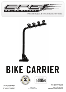 Manual CPE 50054 Bicycle Carrier