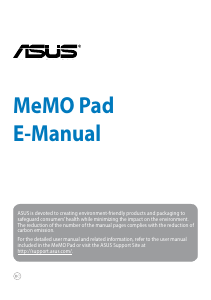 Manual Asus MeMO Pad Tablet