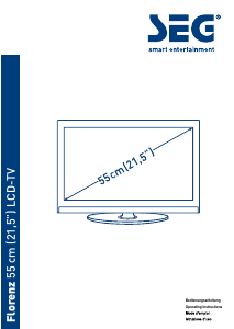 Mode d’emploi SEG Florenz Téléviseur LCD