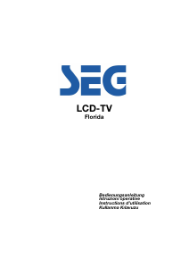 Mode d’emploi SEG Florida Téléviseur LCD