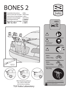 Manual de uso Saris Bones 2 Porta bicicleta