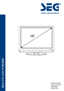 Manuale SEG Madrid LCD televisore