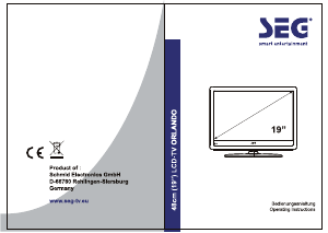 Bedienungsanleitung SEG Orlando LCD fernseher