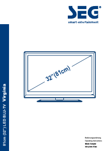 Manuale SEG Virginia LCD televisore