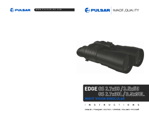 Mode d’emploi Pulsar Edge GS 2.7x50L NV Jumelles